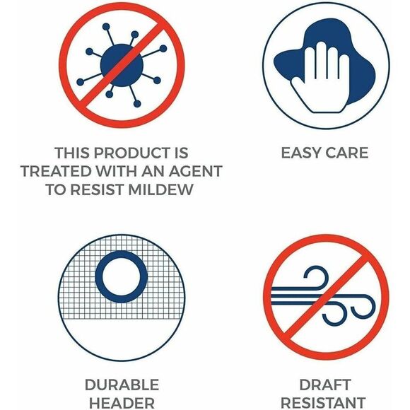 Maytex 10-Gauge Super Heavyweight Shower Curtain Liner White PVC Metal Grommets - Picture 4 of 4